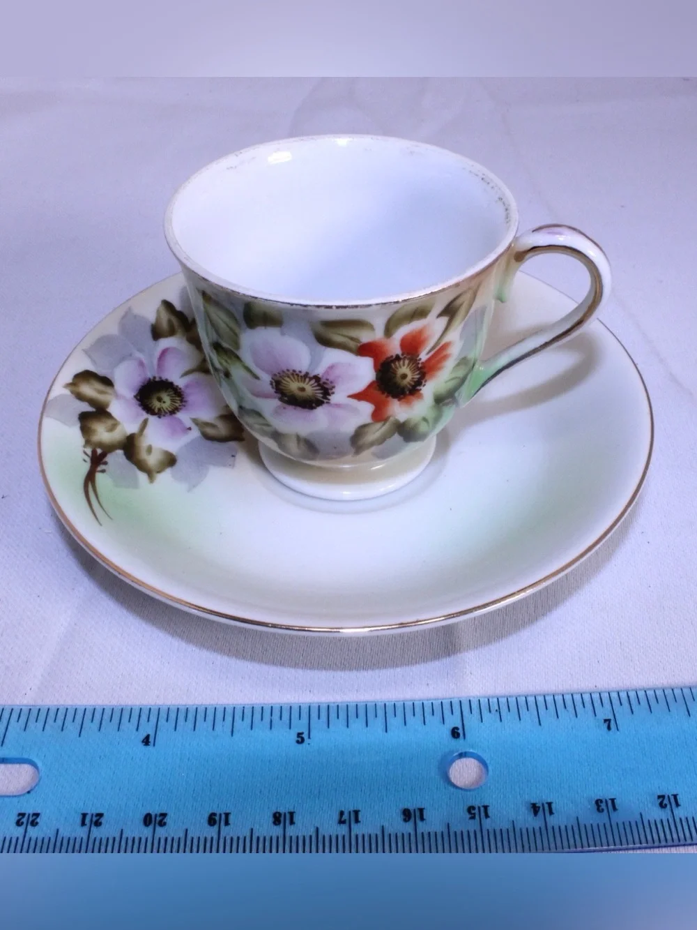 Vintage Shofu Porcelain Demitasse Cup and Saucer